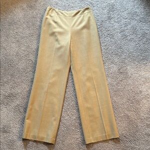 Talbots Camel Brown Wide-Leg Dress Pants